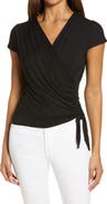 Loveappella Faux Wrap Top