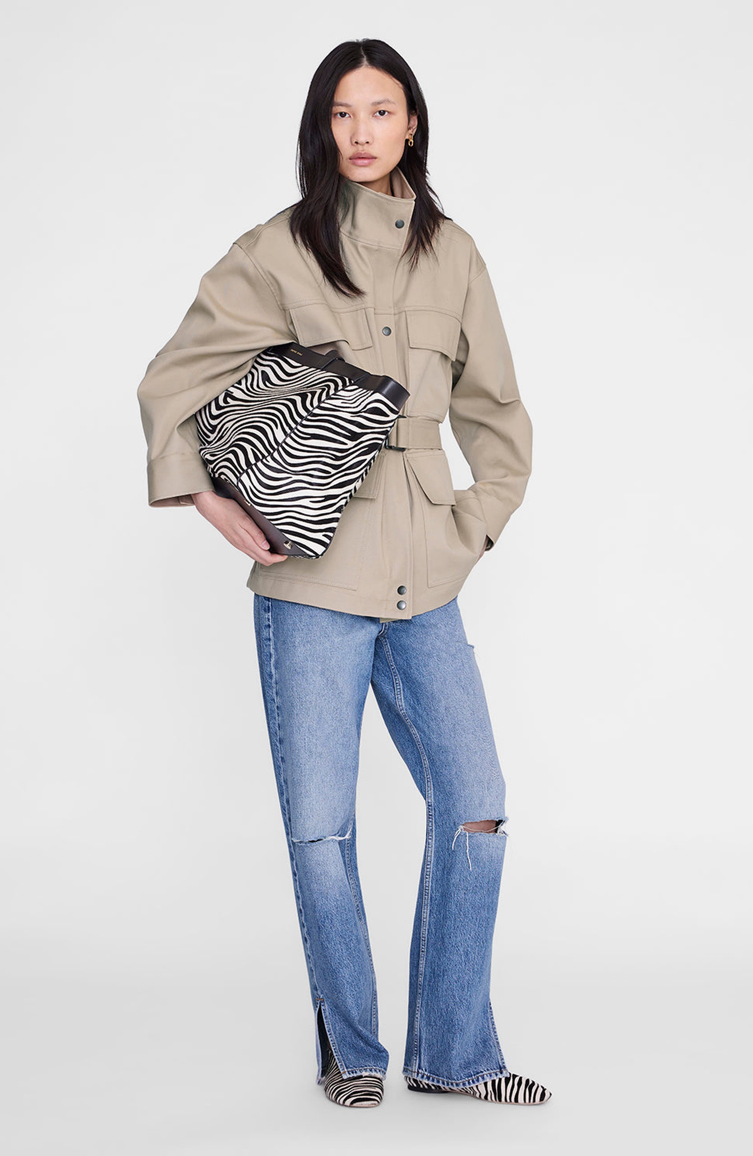 Rio Medium Tote, Alternate, color, Zebra