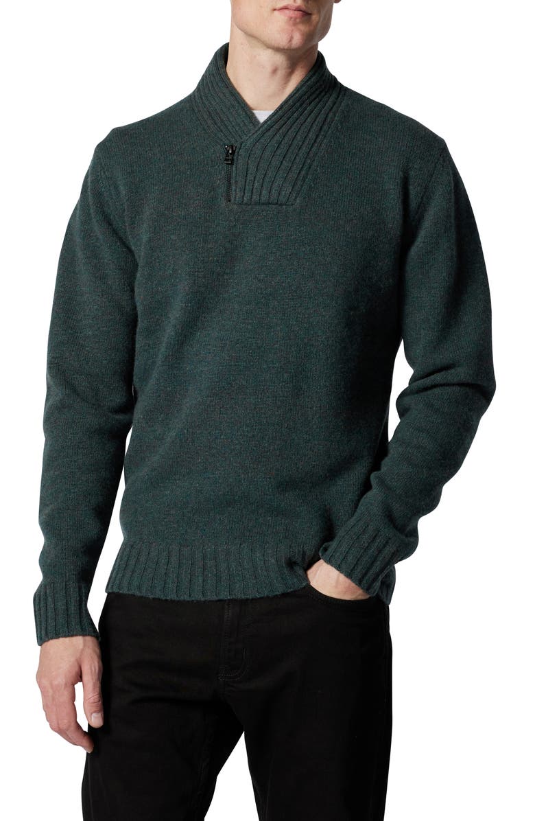 Rodd & Gunn Stanmore Bay Merino Wool & Yak Wool Shawl Collar Sweater, Main, color,