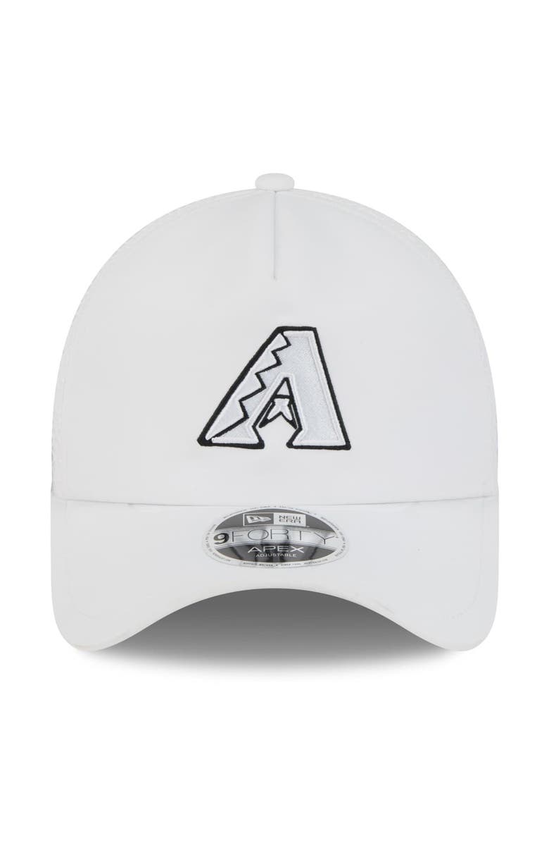New Era Men's New Era White Arizona Diamondbacks 2026 Batting Practice Apex 9FORTY Adjustable Trucker Hat, Alternate, color, White