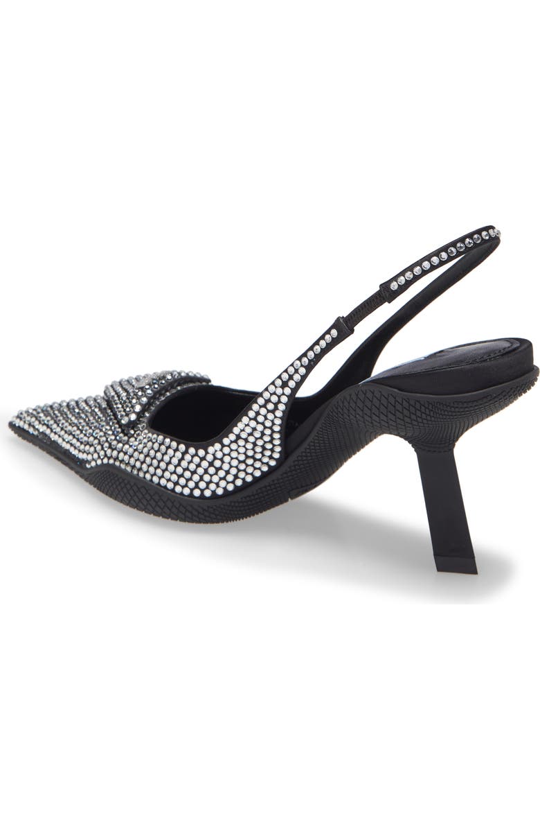 Prada Crystal Embellished Pointed Toe Slingback Pump, Alternate, color,