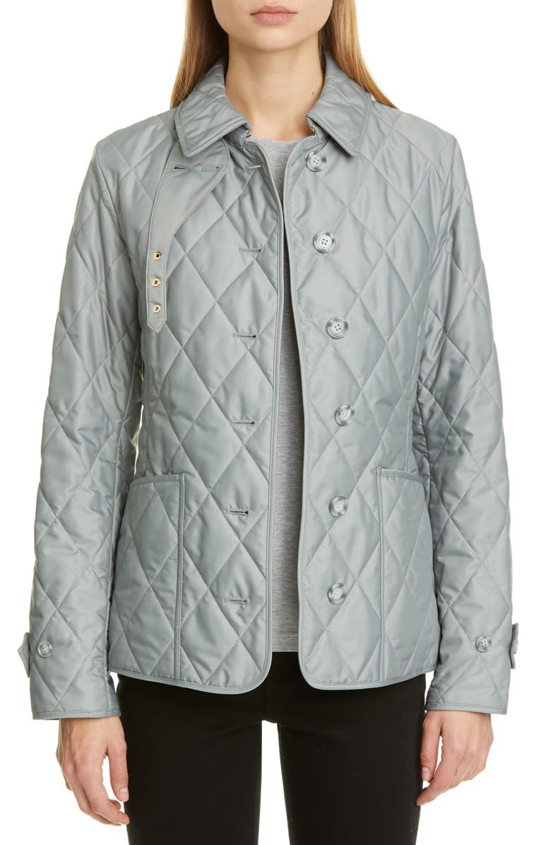 Burberry Fernleigh Thermoregulated Diamond Quilted Jacket, Main, color,