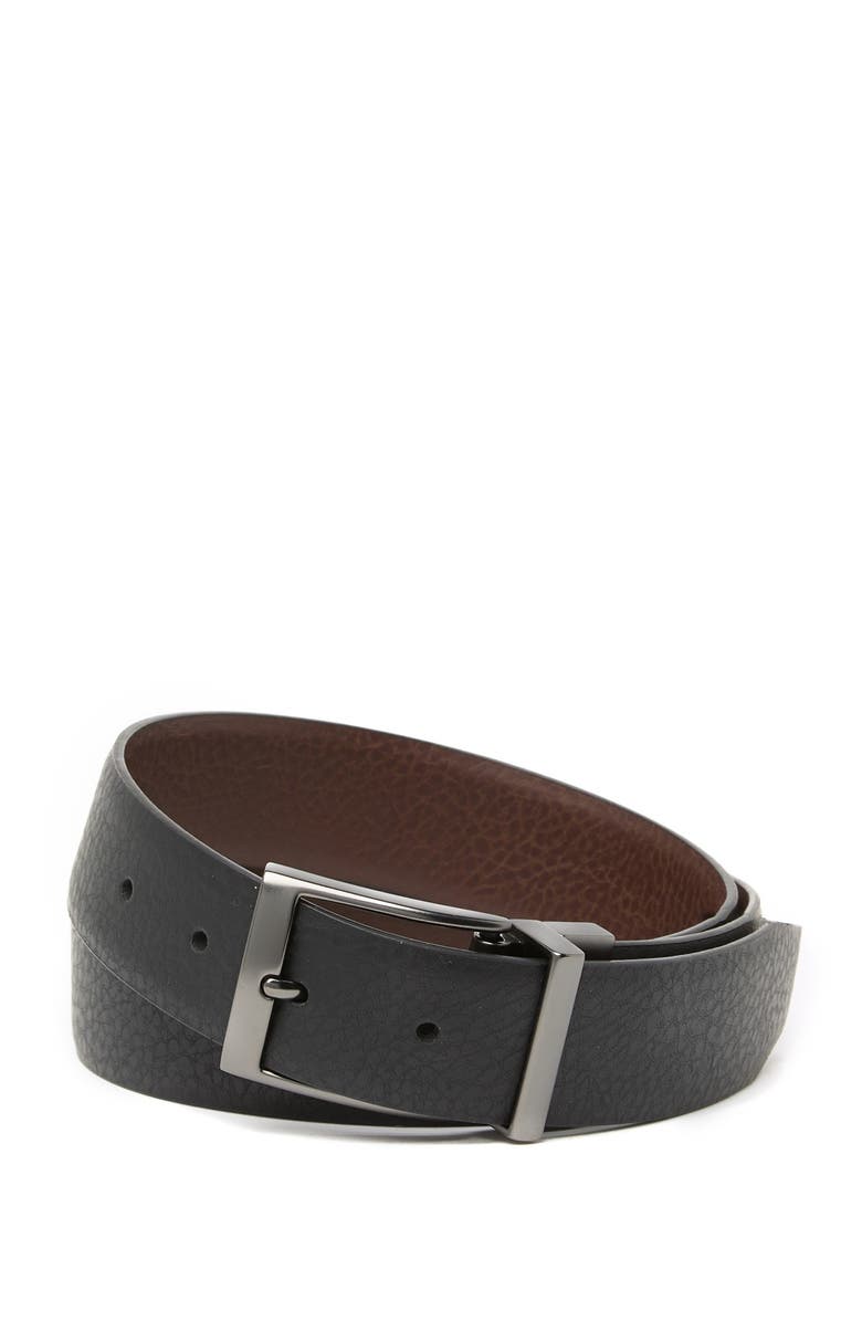 Nike Feather Edge Leather Reversible Belt, Main, color, Black/Brown