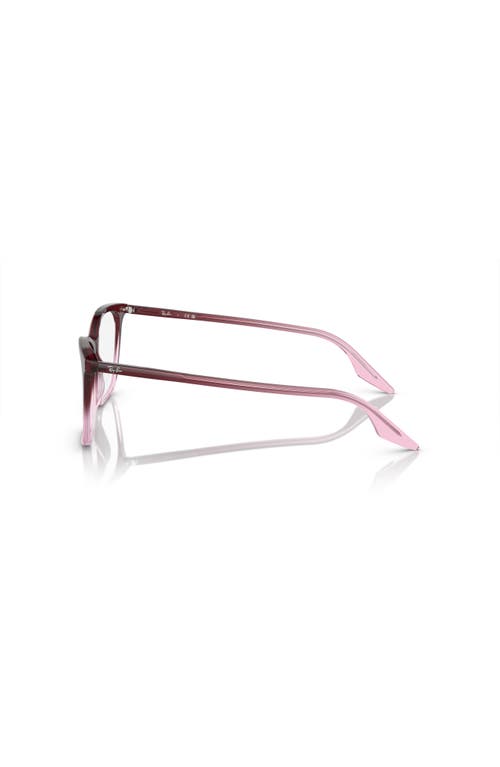Ray Ban Ray-ban 54mm Cat Eye Optical Glasses In Red