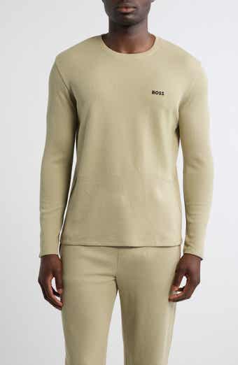 Long Sleeve Waffle Pajama T-Shirt