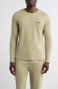 BOSS Long Sleeve Waffle Pajama T-Shirt