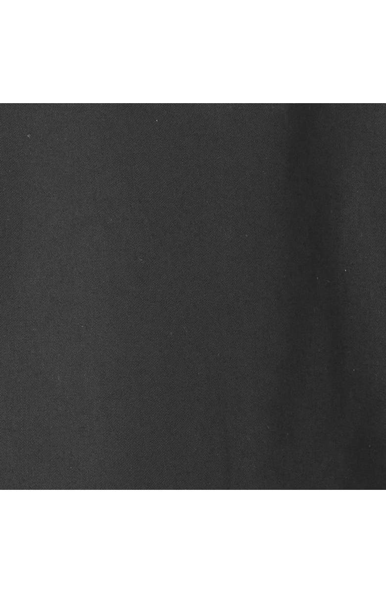 COS Buttoned Pima Cotton Mini Dress, Alternate, color, Black