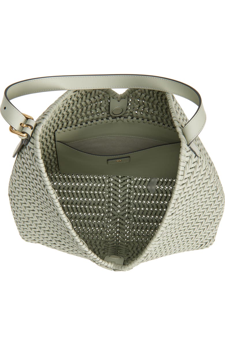 Anya Hindmarch Neeson Tassel Leather Hobo Bag, Alternate, color, Iceberg