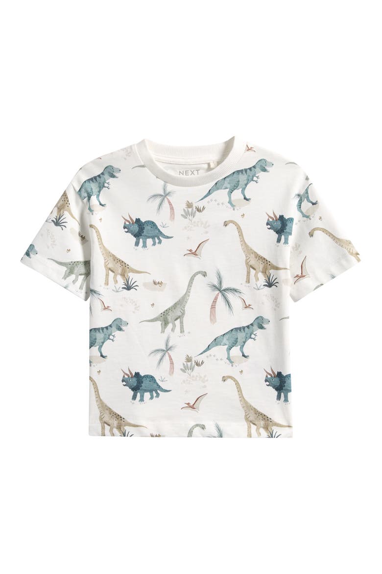 Kids' Dinosaur Print Graphic T-Shirt, Main, color, WHITE