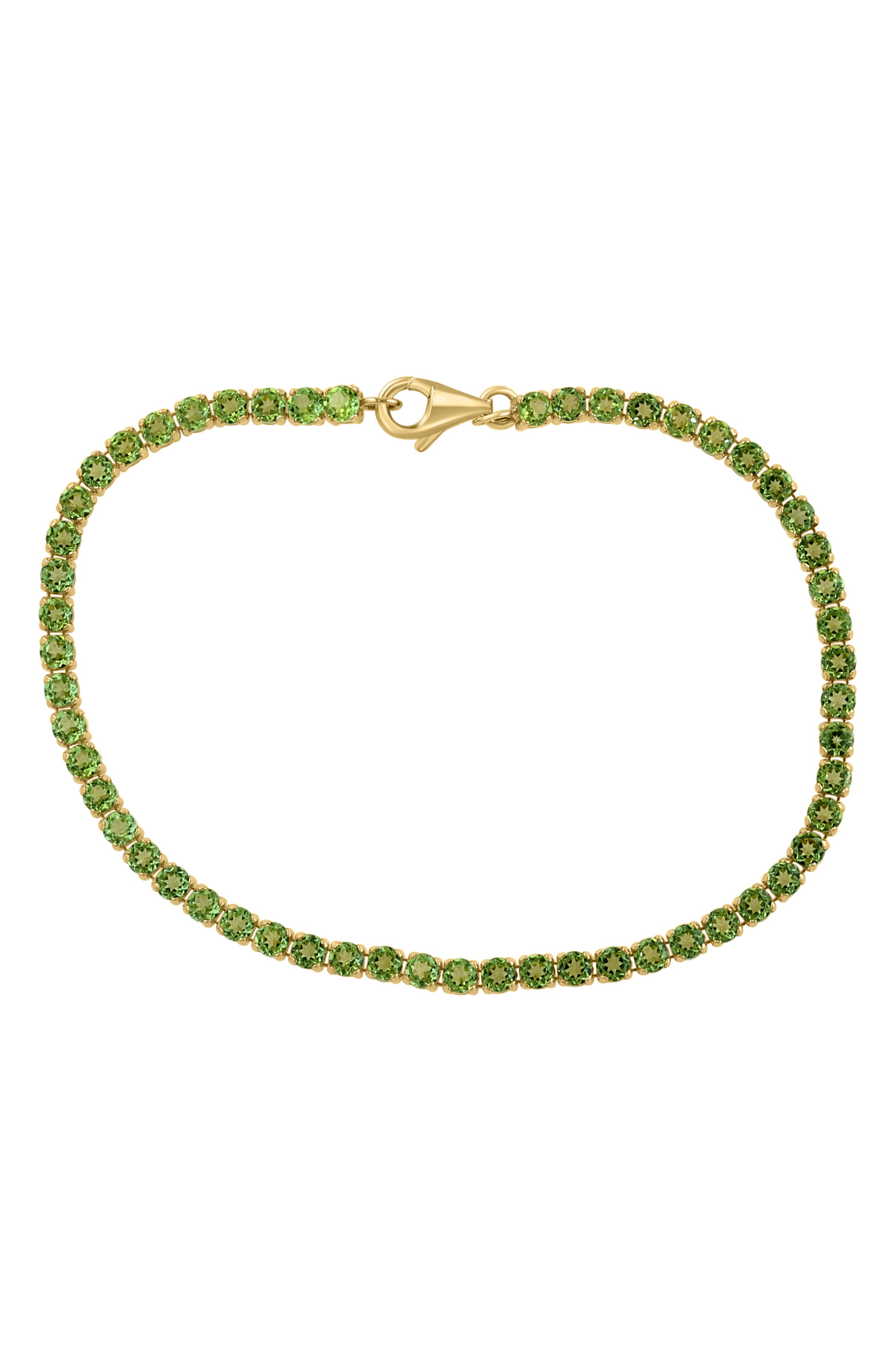 EFFY 14K Yellow Gold Peridot Tennis Bracelet
