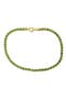14K Yellow Gold Peridot Tennis Bracelet