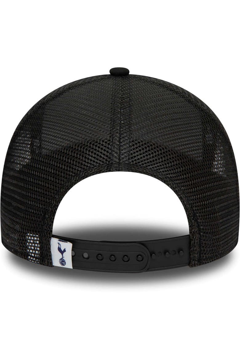 Men's New Era Black Tottenham Hotspur Repreve E-Frame Adjustable Trucker Hat, Alternate, color, Black