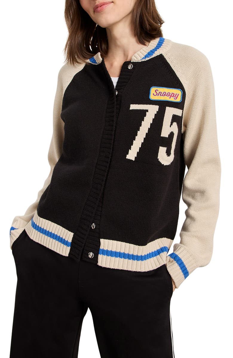 Sanctuary 75 Bomber Snap-Up Cardigan, Alternate, color, 