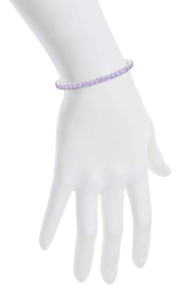 Lily Nily Kids' Cubic Zirconia Stretch Tennis Bracelet, Alternate, color, 