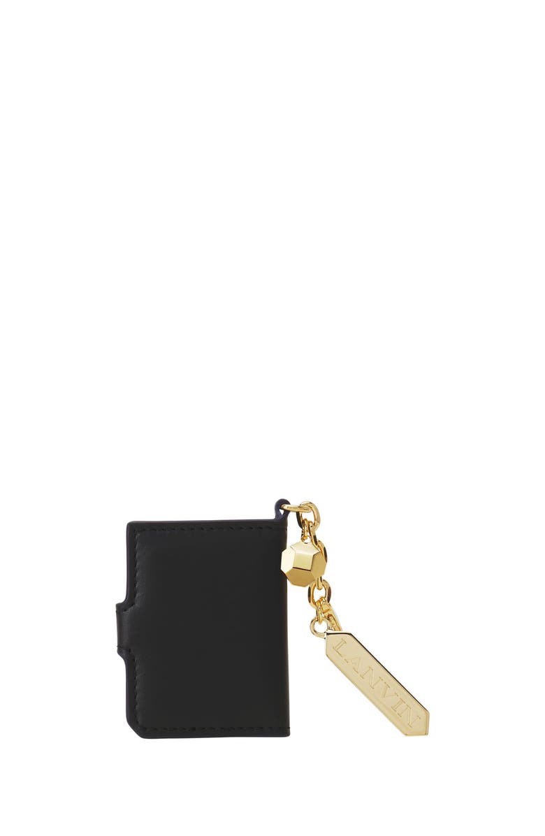 Lanvin Leather Photo Holder, Alternate, color, Black