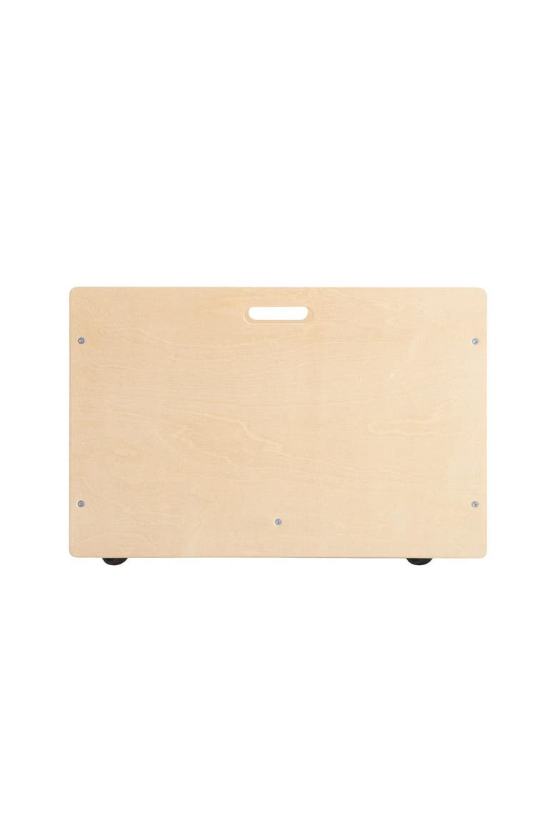 4-Sided Block Storage Box on Wheels, Alternate, color, Brown