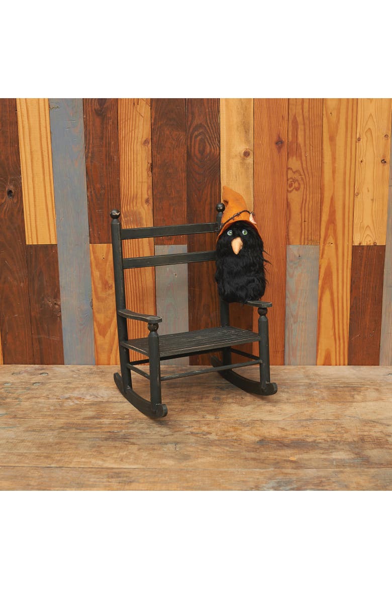 Hairy Montague Gnome Halloween Joe Spencer Gathered Traditions Figurine, Alternate, color, Black