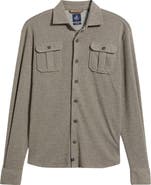 johnnie-O Carl Brushed Knit Button-Up Shirt