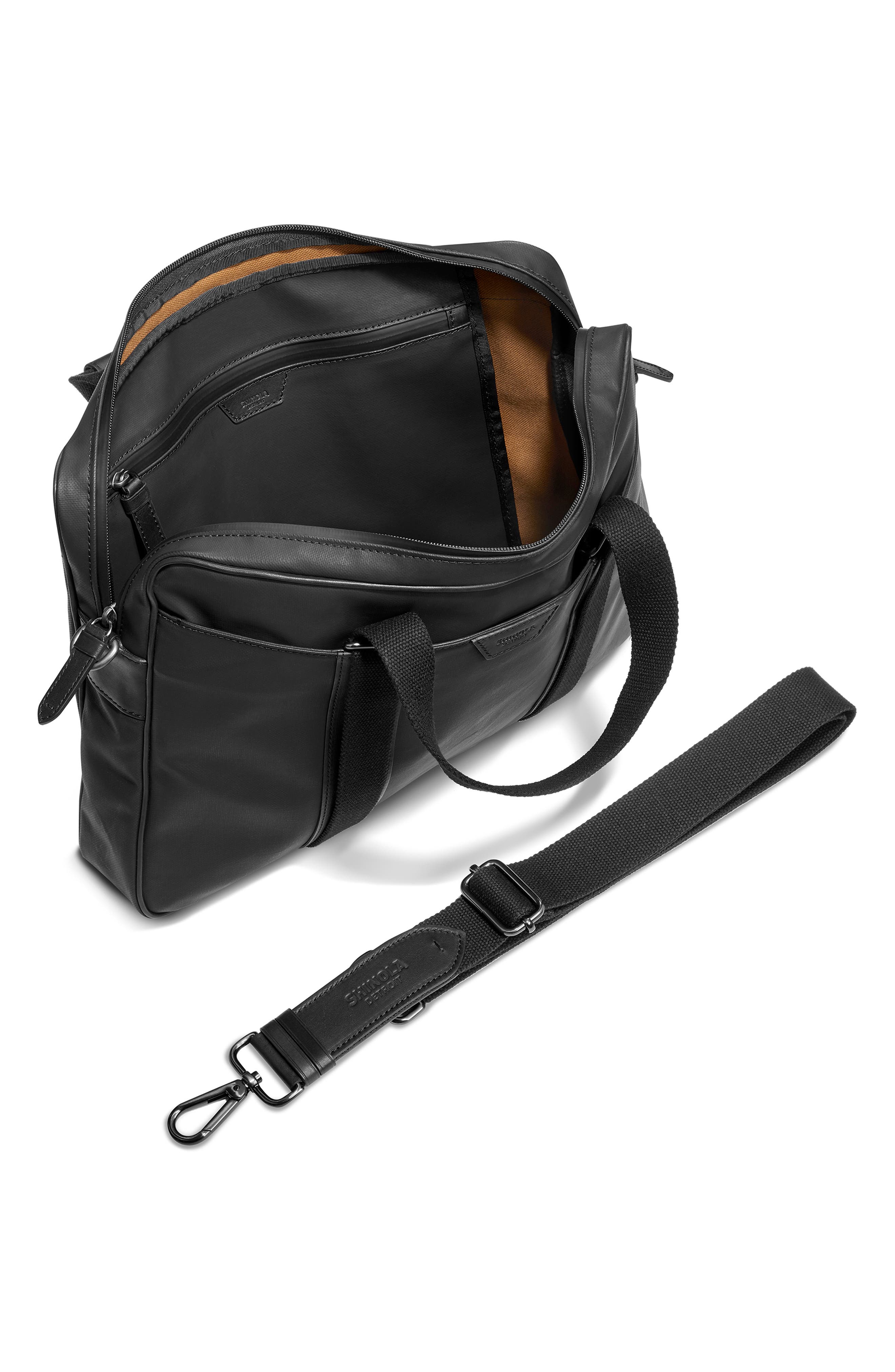 Shinola Brakeman Coated Canvas & Leather Briefcase, Alternate, color, 