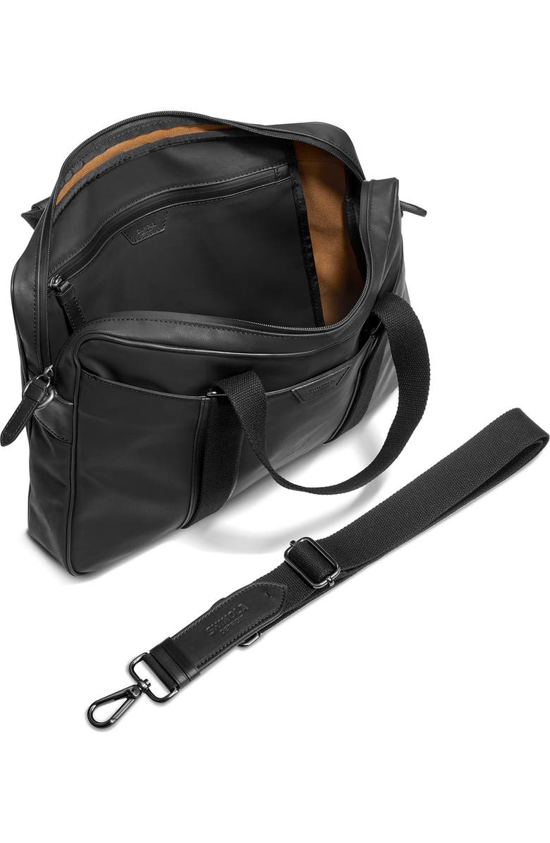 Shinola Brakeman Coated Canvas & Leather Briefcase, Alternate, color,