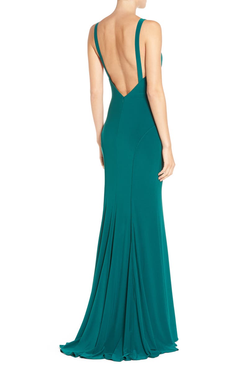 Ieena for Mac Duggal Jersey Gown, Alternate, color, 