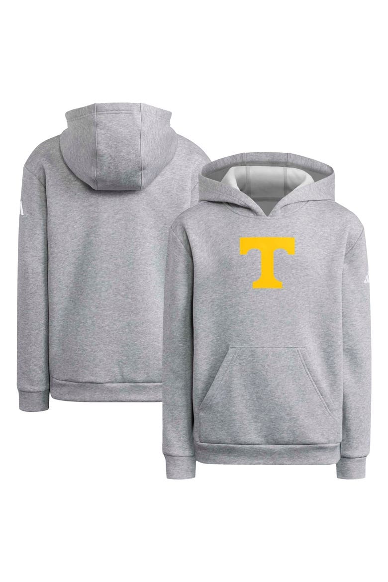 Youth adidas Heather Gray Tennessee Volunteers Primary Logo Hoodie, Main, color, Heather Gray