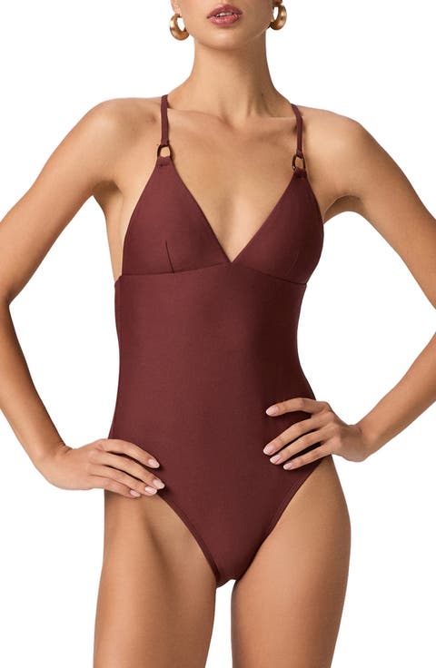 Daisy Tie-Back One-Piece Swimsuit