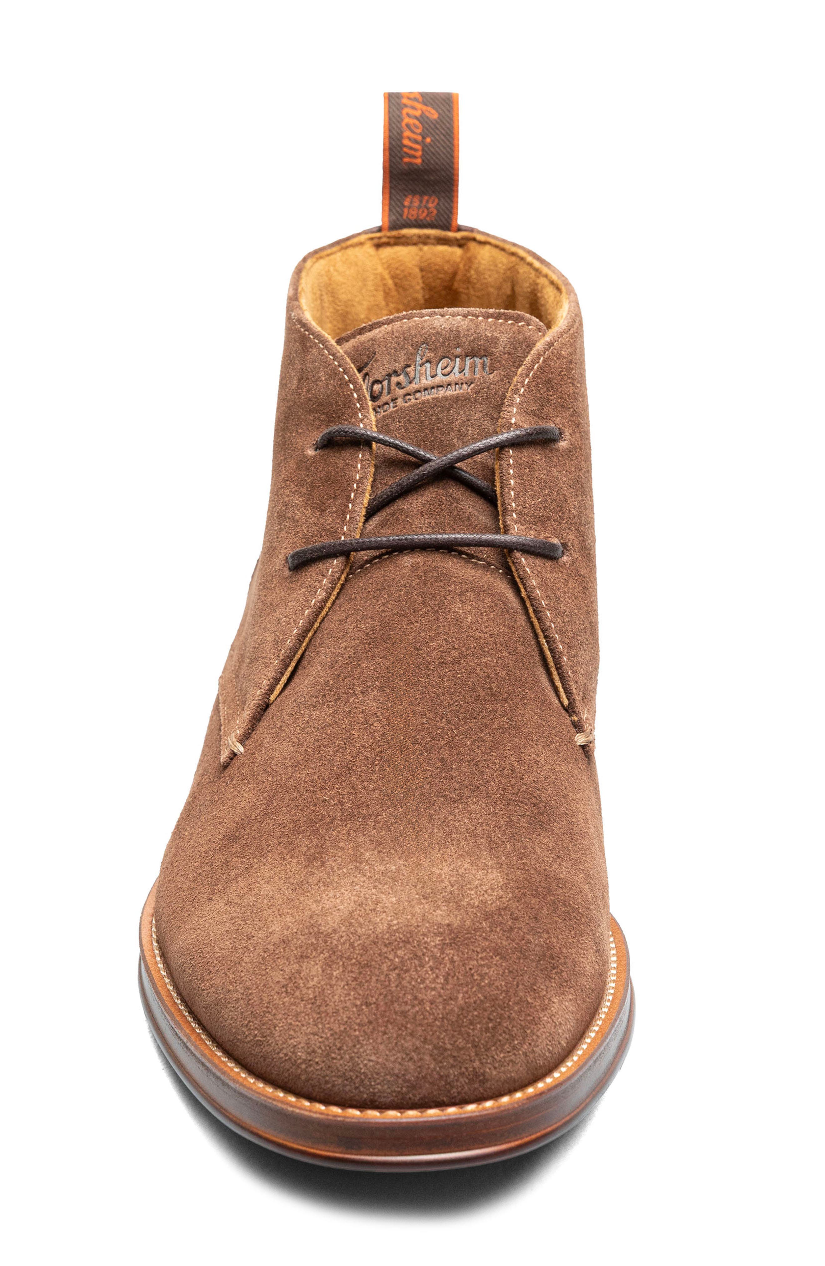 Rucci Leather Plain Toe Chukka Boot, Alternate, color, BRN SUEDE