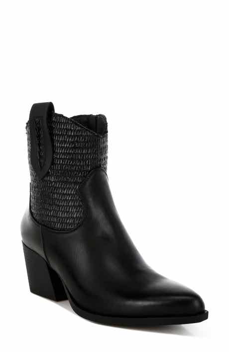 LONDON RAG Big Mood Raffia Western Boot