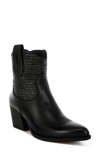 London Rag Big Mood Raffia Western Boot