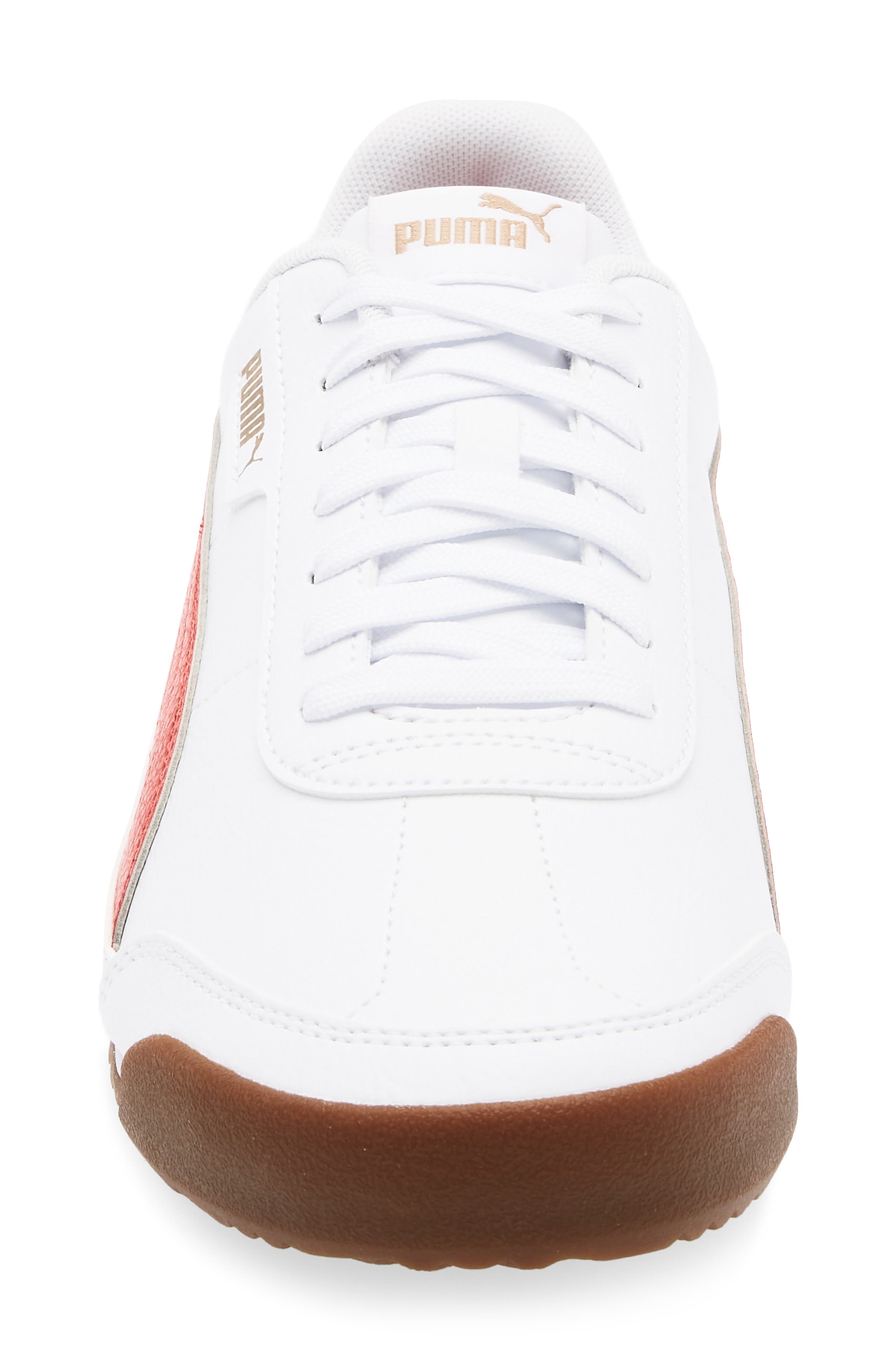 PUMA Turino II Sneaker, Alternate, color, Puma White/ Puma Red/ Gold
