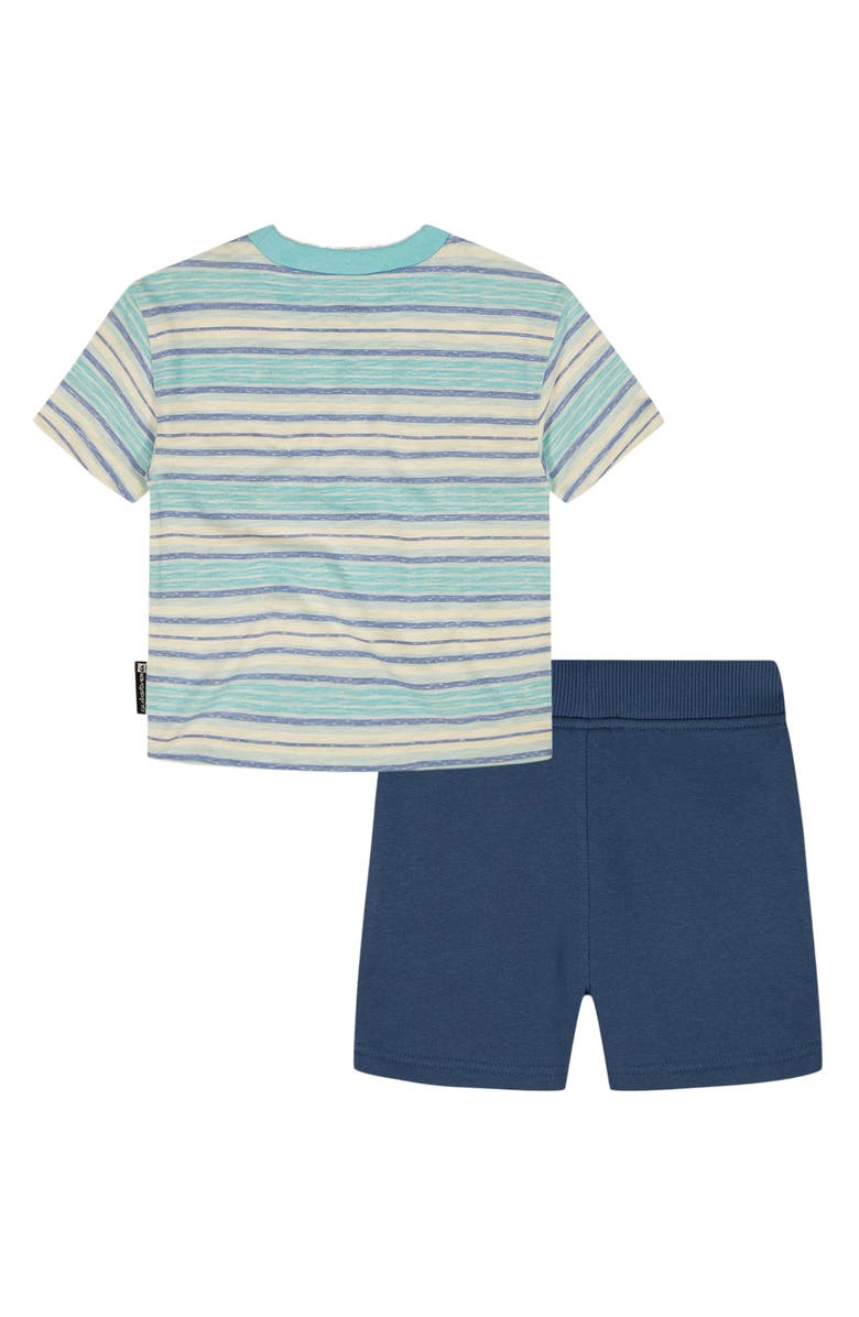 Quiksilver Stripe T-Shirt & Shorts Set, Alternate, color, Blue Multi