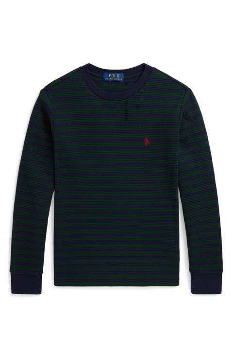 Kids' Waffle Knit Long Sleeve Shirt