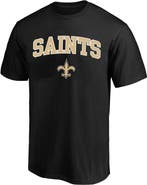 FANATICS Men's Fanatics Black New Orleans Saints Big & Tall Arch Logo T-Shirt