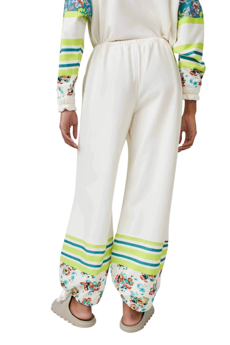 FP Movement Sway Floral Print Pants, Alternate, color, IVORY COMBO