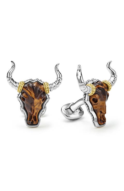 Men's Longhorn Cuff Links