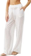 Melissa Odabash Adi Open Knit Straight Leg Cover-Up Pants