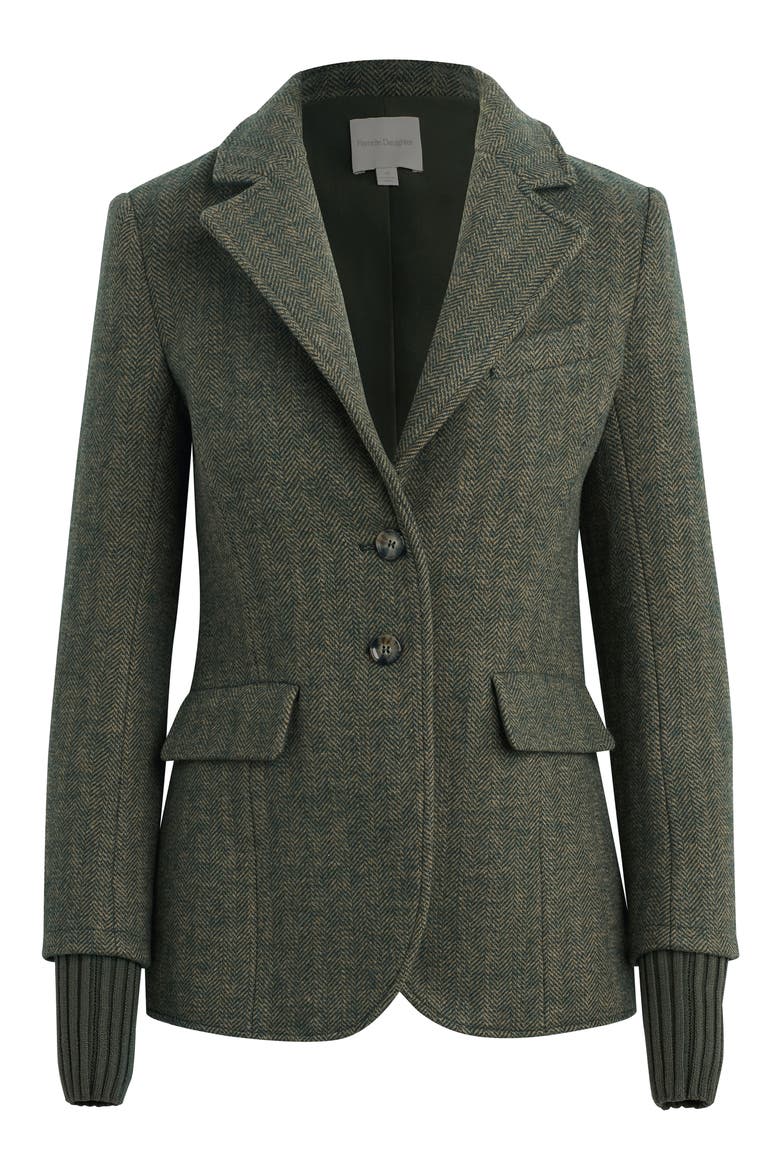 The City Herringbone Wool Blend Blazer, Alternate, color, YORKSHIRE HERRINGB