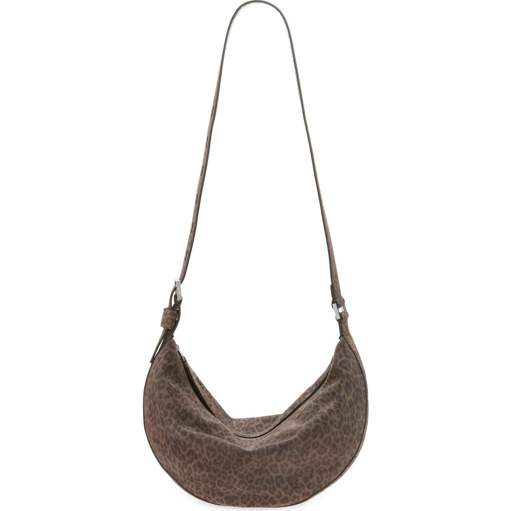 Allsaints Half Moon Leather Shoulder Bag