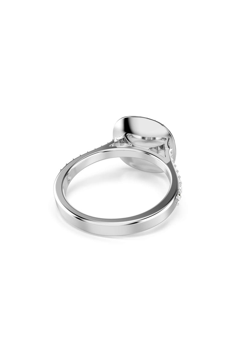 Una Cushion Halo Ring, Alternate, color, WHITE GOLD/ CRYSTAL