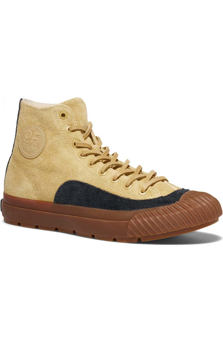 P.F. Flyers Grounder Field-Spec High Top Suede Sneaker, Main, color, Wheat-Gum