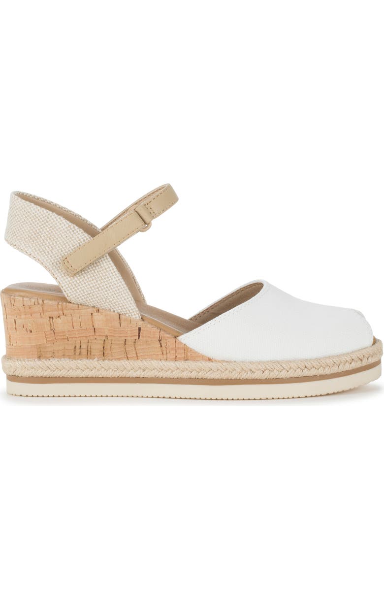 BARETRAPS Acadia Peep Toe Wedge Sandal, Alternate, color, White