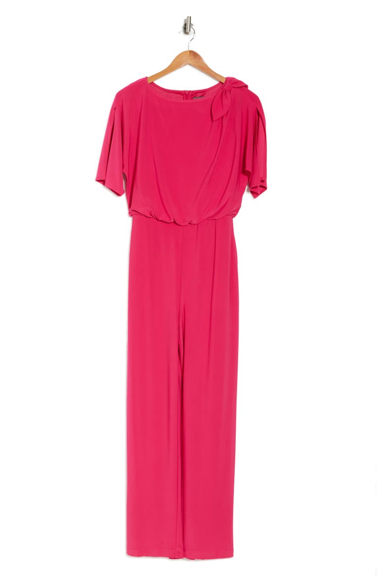 Slit Sleeve Jumpsuit, Alternate, color, HOT PINK