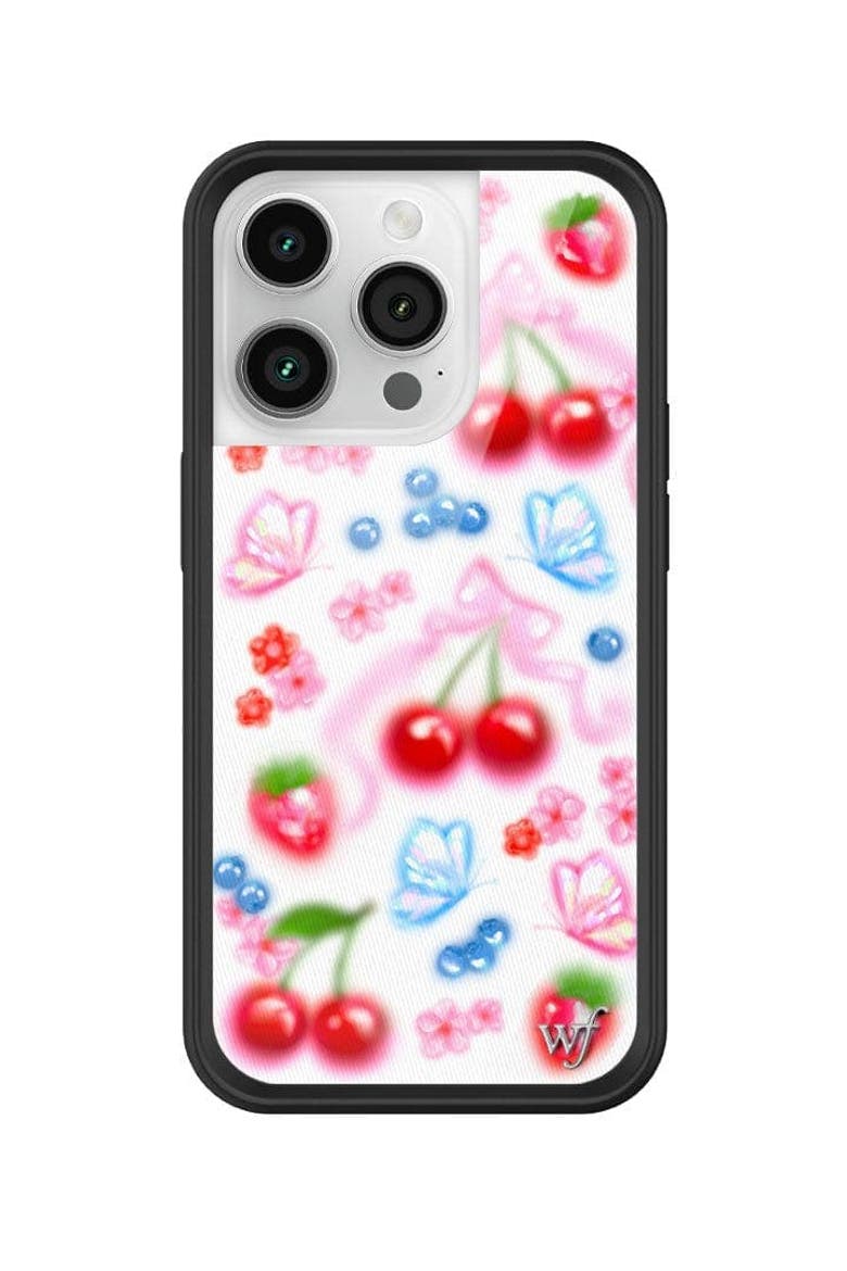 Sweet Cherries iPhone Case, Alternate, color, White