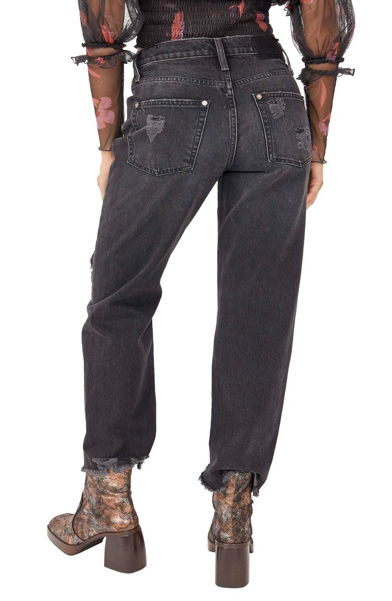 Free People We the Free Distressed Tapered Baggy Boyfriend Jeans, Alternate, color,