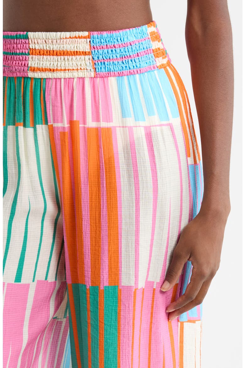 Eliza Cover-Up Pants, Alternate, color, FUCHSIA STRIPES
