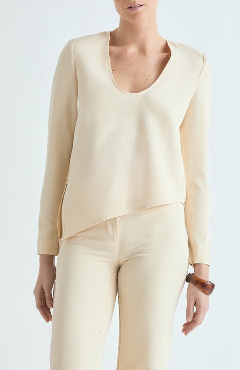 Asymmetrical Fluid Top