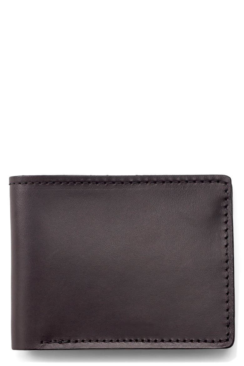 Leather Bifold Leather Wallet, Main, color, BROWN