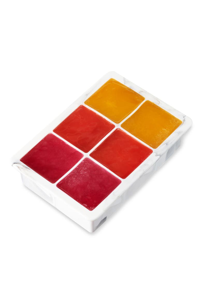 2" Ice Cube Tray with Lid, Alternate, color, Gray Marble