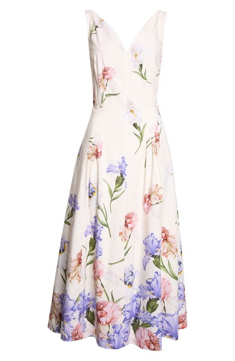 Iris Dégradé Poplin Dress